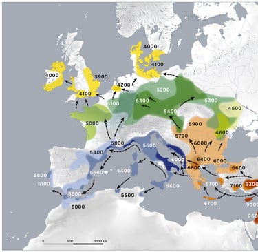 Spread of farming into Europe