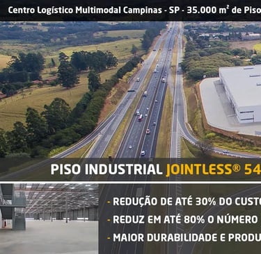 obra com Piso jointless