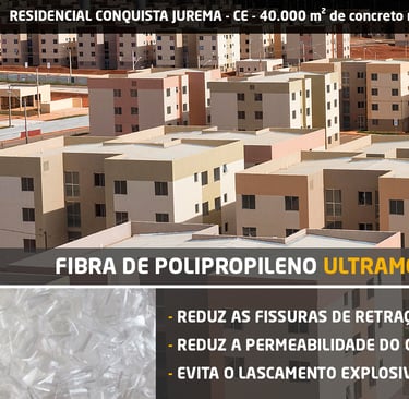 Microfibra de PP para concreto