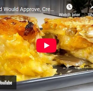 Creamy pumpkin lasagna