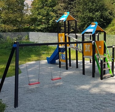 Žaidimų aikštelių kompleksai iš aliuminio