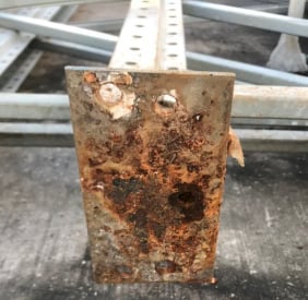 A-Z Rack Inspections Ltd - Corroded Baseplates