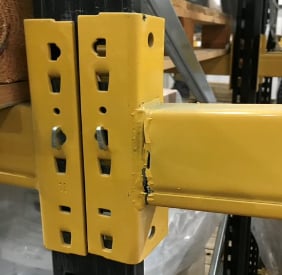 A-Z Rack Inspections Ltd - Cracked Beam Connector