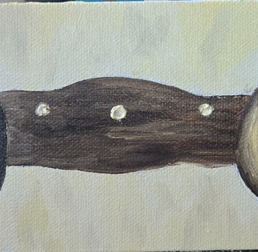 My Daddy's Hats (painting) Kylee Nicole Smith