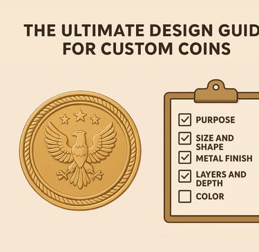 a coin - shaped coin with a coin on it