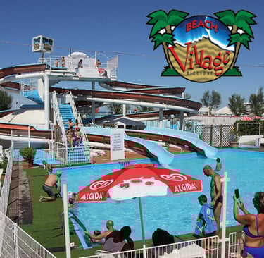 Beach Village Riccione, parco acquatico vicino al mare