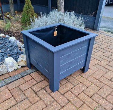Wooden planter pair of 2 painted handmade  large size 100litre