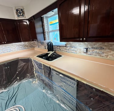 Kitchen countertop outdated