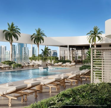 HUB Miami Residences Pool view I Margarita Rosa Budina