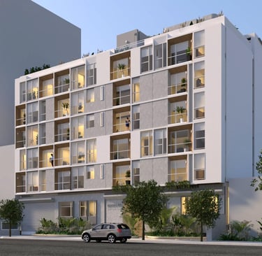 RIALTTO 103 Diseñado para la vida moderna 41 Apartamentos 43 a 75 m² Área Este proyecto se doto con