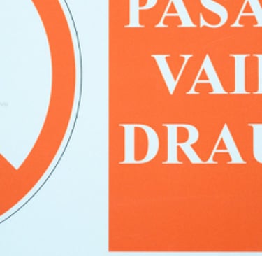 Pašaliniams vaikščioti draudžiama