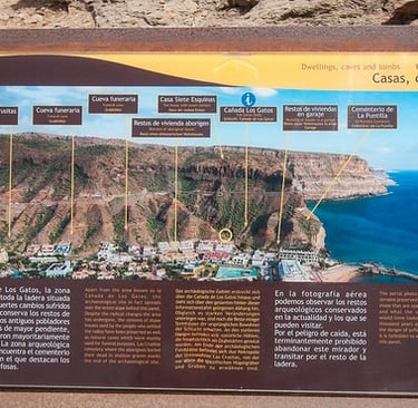 cartel cañada de los gatos , mogan 