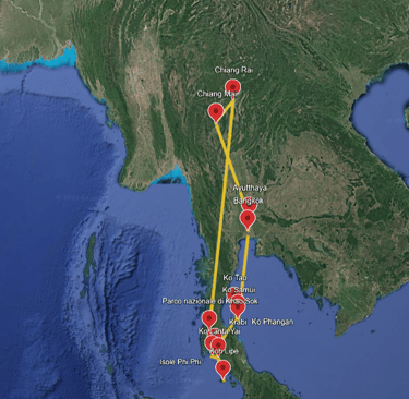 Itinerario di 4 settimane in Thailnadia