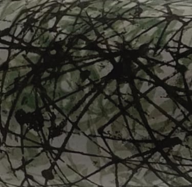 close up of green and black abstract pattern 