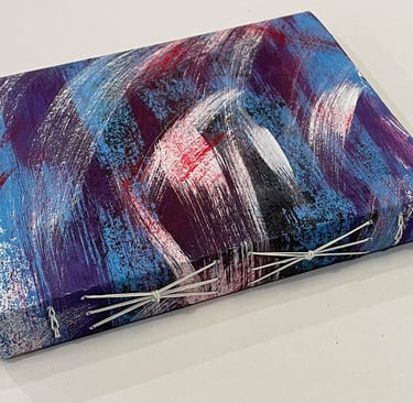 Journal acrylic paper decorative soft cover spine - Bound Impressions