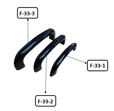 Plastic Black Handles ​F-33-1 Length 90mm F-33-2 Length 105mm F-33-3 Length 125mm