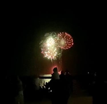 Feuerwerk Silvester Hawai'i Honolulu Waikiki Annerschtwo