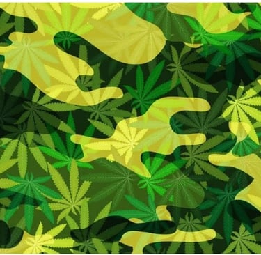 a camouflage camo pattern of marijuana marijuana leaf