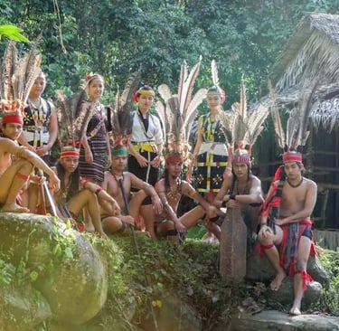 The tribes at Mari Mari Cultural Village