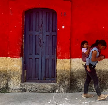 Woman and child in San Cristobal