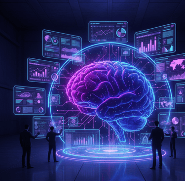 Holographic interface scanning a founder’s mindset: decision-making, strategy, adaptability, and emo