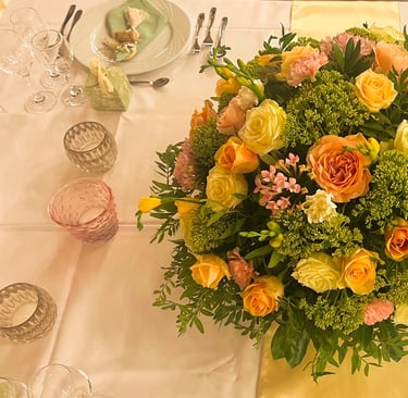 Centre de table fleuri