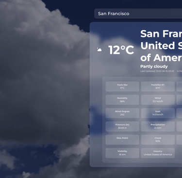Weather App Preview