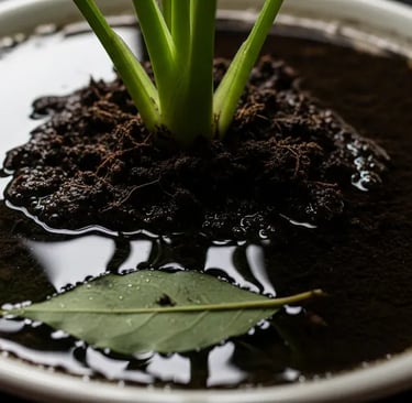 Error común: dejar la maceta sobre un plato lleno de agua estancada, que provoca pudrición de raíz