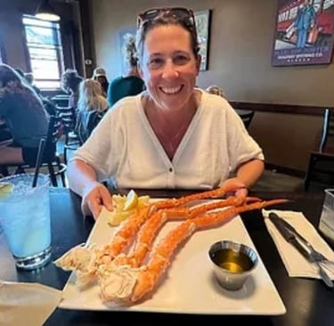Crab Legs at Skagway Brewing Co.
