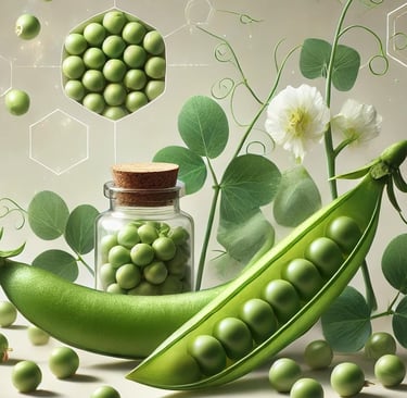 Peptide de pois naturel pour une peau hydratée, ferme et protégée – ingrédient clé soins anti-âge