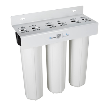 Home Master whole house water filtration system designed to improve water quality throughout home