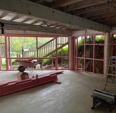 Matakana basement extension CHR Builders before