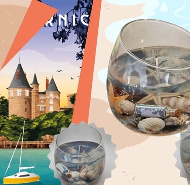 Pornic Jade Coast fancy candle