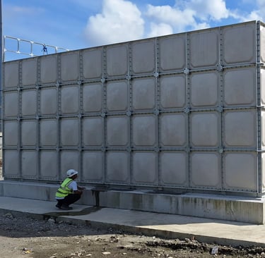 GRP sectional water tank in qatar big size