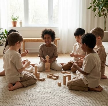kinderen spelen van ongeveer 4 jaar