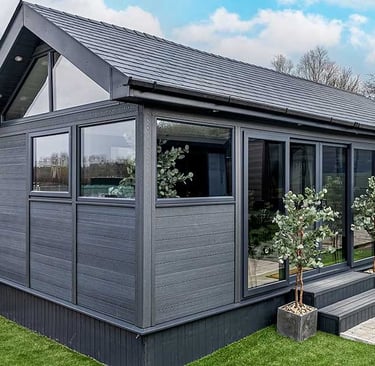 Composite-wood-building-used-for-golf-simulator