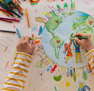 Children Drawing Image