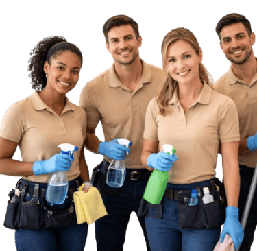 MaidsElite professional cleaning team in uniform