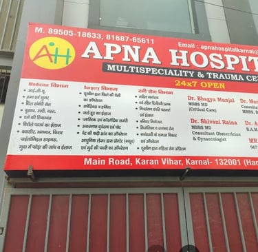 An image showing details of Apna Hospital , Trauma Center in Karnal