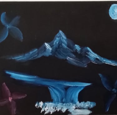 Testing Light and Dark (painting) Kylee Nicole Smith