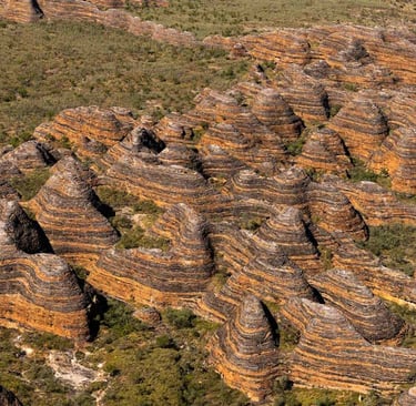 rock formation from the air