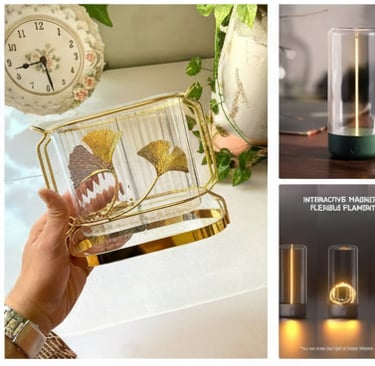 An elegant cutlery holder for dinning room and a night out lamp