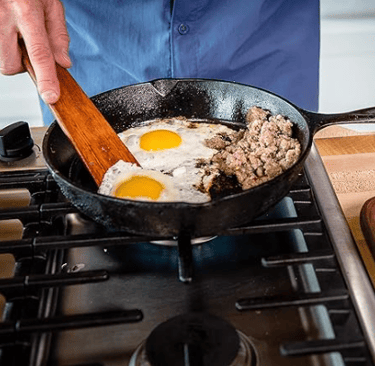 Non-toxic silicone and wooden kitchen utensils for scratch-free cooking