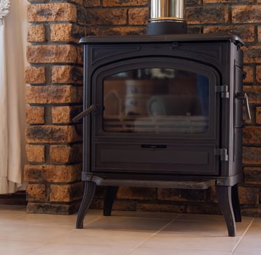 Cozy Fireplace at White Shark Guest House Gansbaai