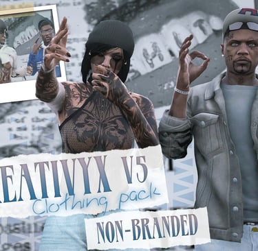 a man with tattoos on his chest and a sign that says creativity