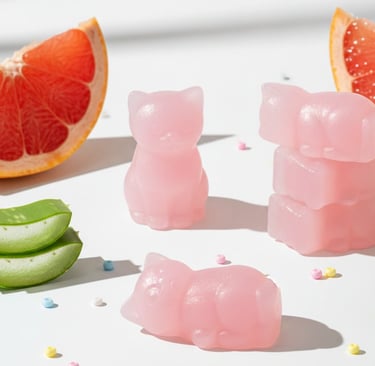 a group of fruit and vegetables on a table