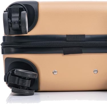 a suitcase with wheels and a handle on it