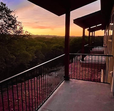 Balconies waterproofed and poured with concrete in Helotes, TX.