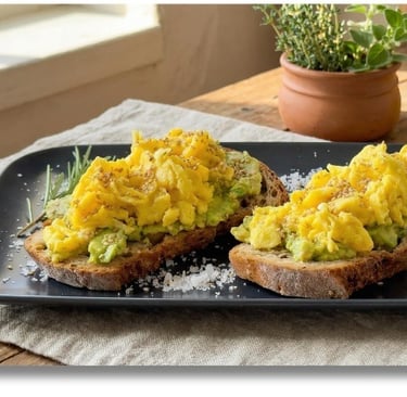 Toast con avocado cremoso e uovo, colazione sana e veloce