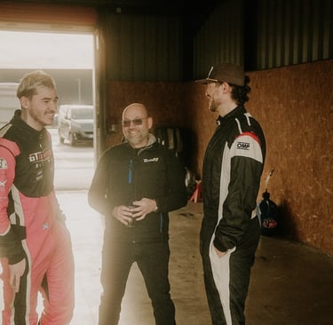 Jason Friday, Jack Davidson, and Jerome Euro NASCAR